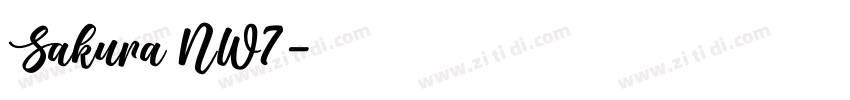 Sakura NW7字体转换